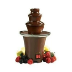 Ashcomonline MINI Chocolate Fondue Fountain Aluminium Dessert Bowl