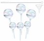 6 Pieces Rainbow Glass Plant Watering Globes Self Watering Bulbs