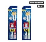 Tooth Brush W cap Adult 2PC Set Medium