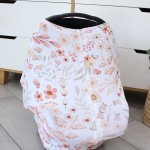 Car Seat Cover Soft Boho Flower