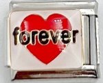 Forever Heart 9MM Charm