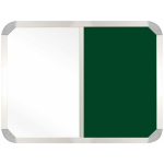 Parrot Combi Whiteboard & Green Felt Non-magnetic Board 2000 X 1200MM