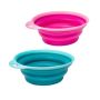 15CM Silicon Collapsible Feeding Bowls For Pets - Cat And Dog Bowl - 2 Pack