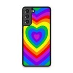 Custom Printed Tpu Cases - Samsung Galaxy S21 Fe 5G & 39 Rainbow Heart& 39 By