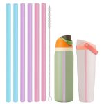 Straws Replacement Compatible With Owala Freepsip 24OZ 32OZ Water Bottle Replacement Parts For Owala Free Sip Sway 30 Oz Include