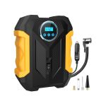 Electric Tyre Pump With Digital Lcd Display - Quick & Accurate Inflation