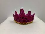 Dark Pink Happy Birthday Light Up Crown