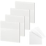 1PC 50 Sheets Transparent Sticky Notes - Clear Sticky Notes Waterproof Self-adhesive Translucent Sticky Note Pads For Books Anno