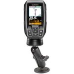 RAM Double Ball Mount With Hardware For Compatible Fishfinders