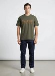 PALLADIUM Innovation Distressed Olive T-Shirt - XXL Green