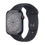 Apple Series 8 Watch With Midnight Sport Band Gps & Cellular 45MM Midnight Aluminium