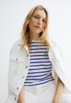 Cotton T-Shirt - Blue & White