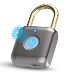 Pothunder Fingerprint Padlock Smart Padlock Locker Lock Biometric Keyless Fingerprint Lock For Gym Locker Toolbox Locker Door Lu