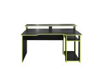 Gaming Monitor Desk - Black Green