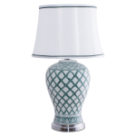 Ceramic Table Lamp With Shade 65 Cm