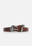 Engraved Buckle Belt - Brown