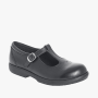 Green Cross Girls T Bar Older Girls School Shoe Black - 2
