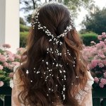 5PCS Elegant Faux Pearl Decorative Hair Chain Vintage Head Band Hair Accessories For Women And Daily Use Wedding Banquet Wear