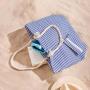 Seaside Stripes Beach Bag Blue
