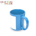 Sublimation Ceramic Light Blue Mug With Patch