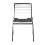 Grid Metal Chair Black White - White