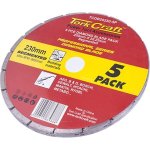 Tork Craft Diamond Blade Segmented 230 Mm Professional Bulk 5 Pack TCDB20230 5 P