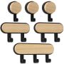 Home Self Adhesive Wall Mounted Storage Hooksjumbo Set Of 6 6.3-12.5CM
