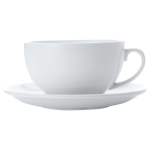 Maxwell & Williams White Basics Cappuccino Cup And Saucer 320ML - White 320ML Regular