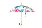 Exclusive 23" Wooden Hooked Handle Rain Umbrellas