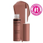 Professional Makeup Butter Gloss Non Sticky Lip Gloss - Neutral Light Brown