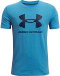 Boys' Ua Sportstyle Logo Short Sleeve - Radar Blue Yxl