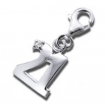C33-3343 - 925 Sterling Silver 21ST Dangle Charm For Charm Bracelet
