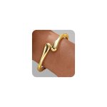 Mtineaps Gold Bangle Bracelets For Women Teens Trendy Chunky Adjustable Twist Cuff Bracelet Jewelry Gifts Gold