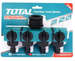 Total Garden Hose Connector 4 Way Plastic