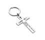 Christian Cross Keyring - Luke 18:1 Bible Verse Prayer Gift